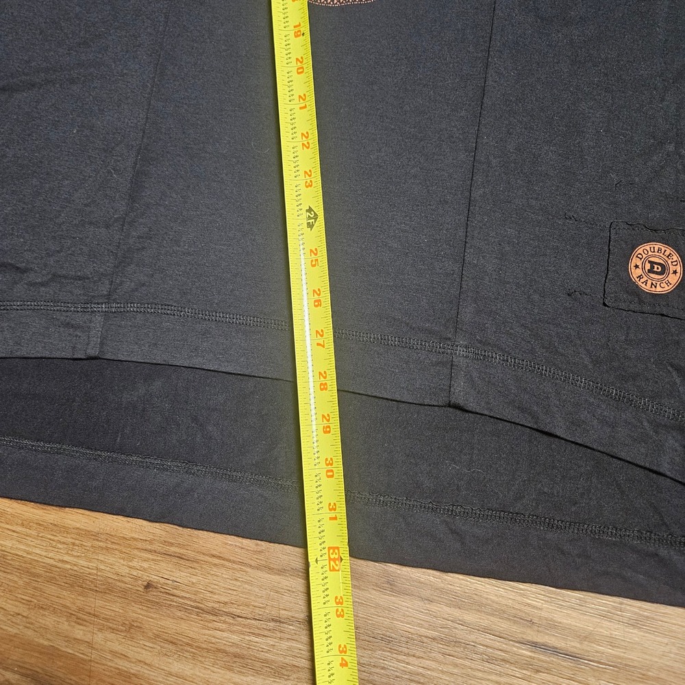 Double D Ranch Black Mandala Embroidered Tunic Top Rayon Womens M Boho Festival - Picture 5 of 6